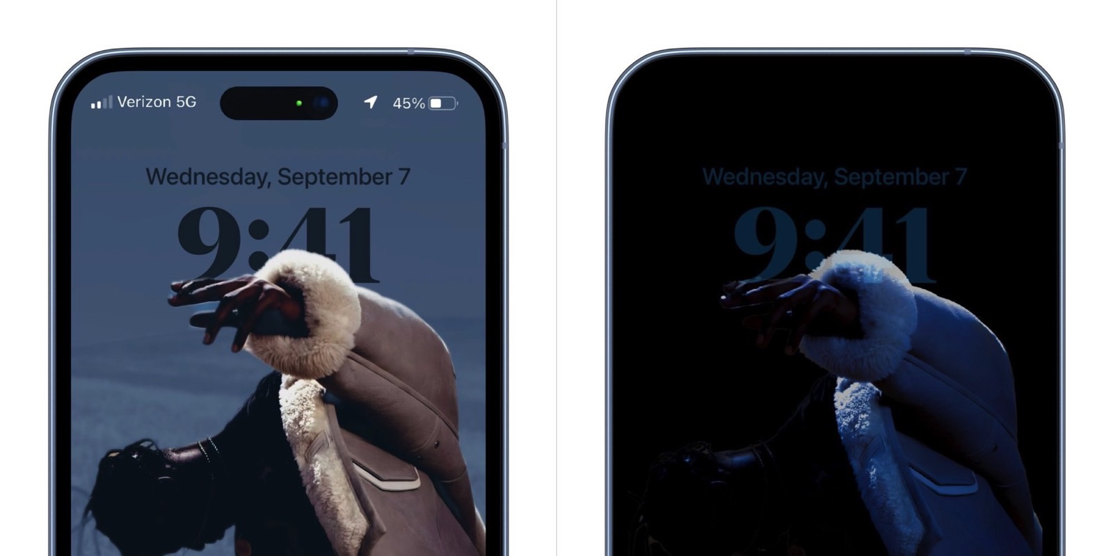 Concept image shows the iPhone 14 Pro display, pill 