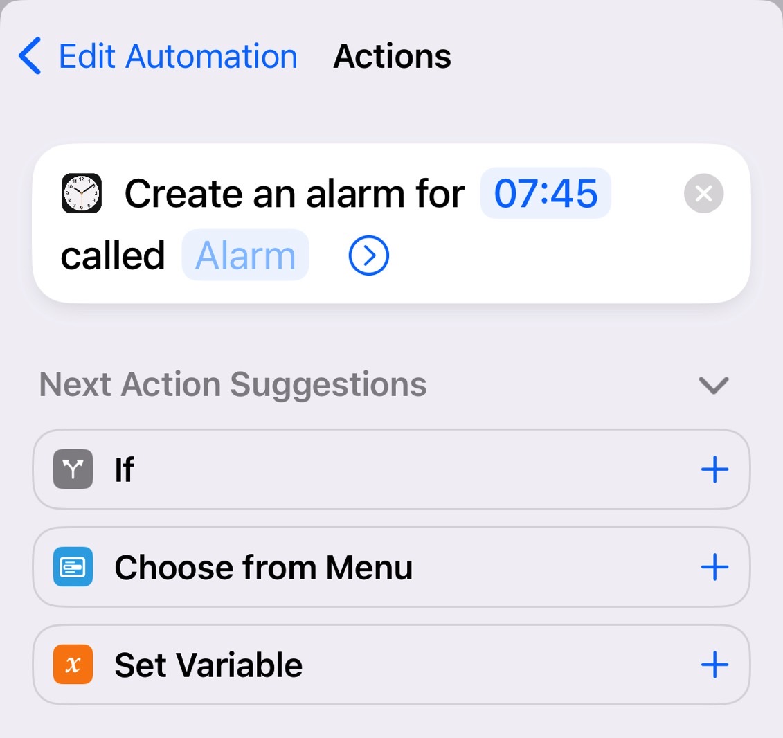 This is well you customize the alarm the automation will create for you.