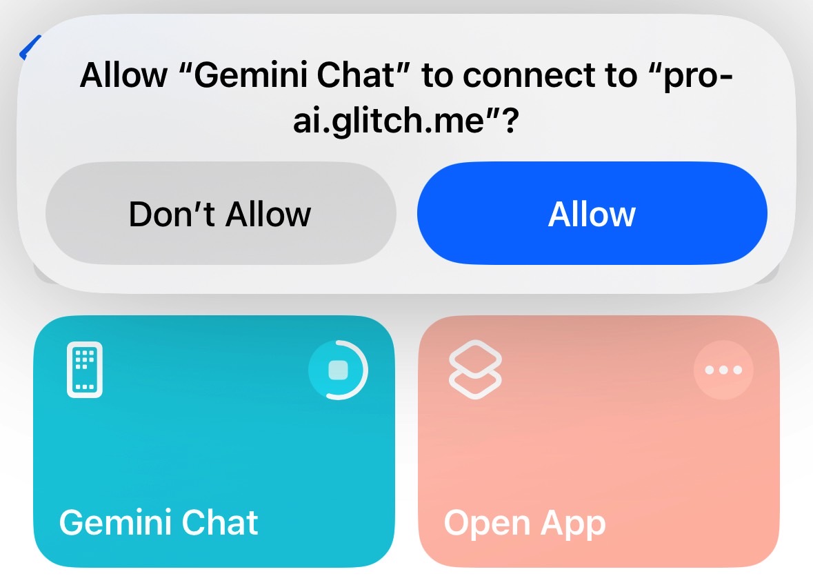 You'll have to let Gemini Chat send your prompt to a server.