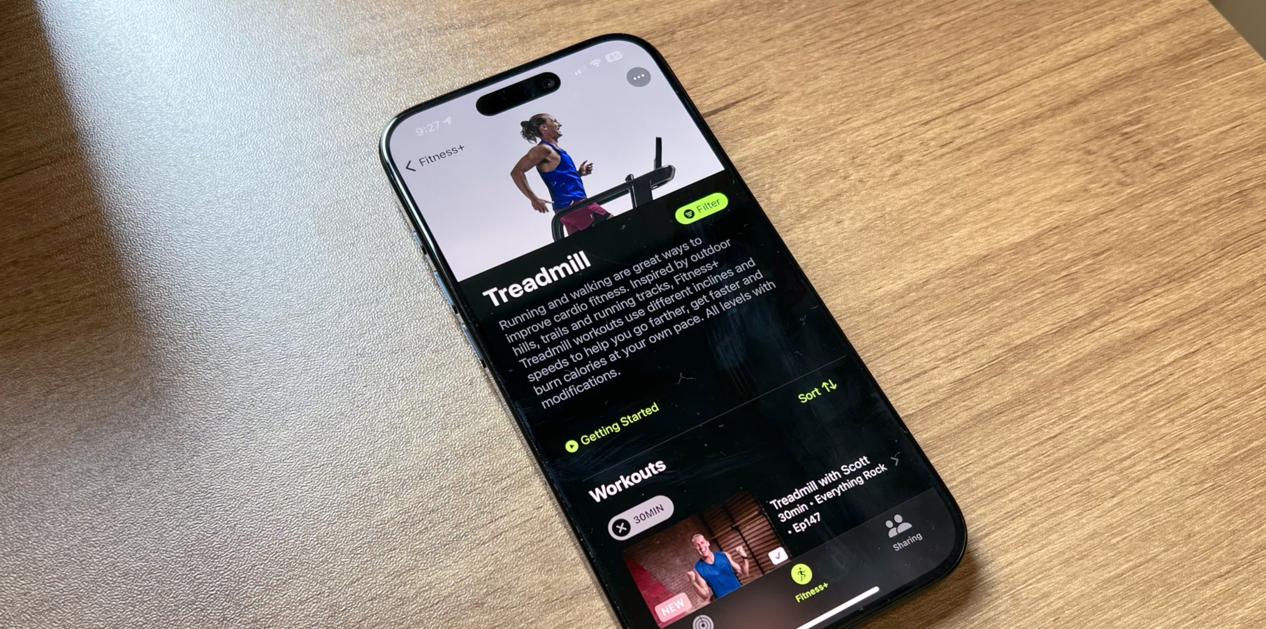 Apple Fitness+ treadmill workout