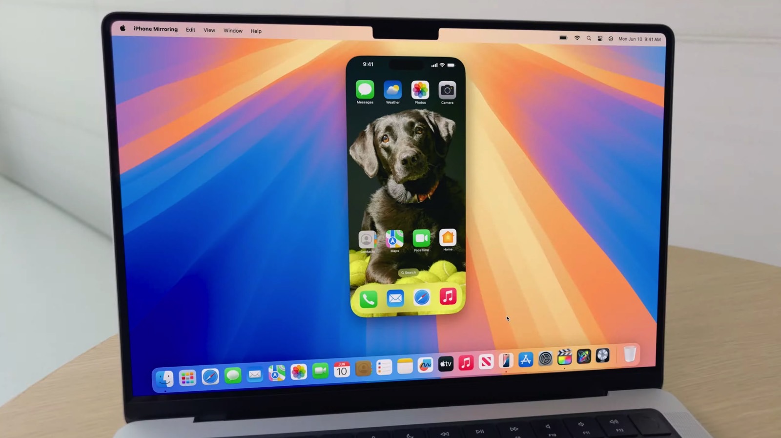 iPhone mirroring in macOS Sequoia