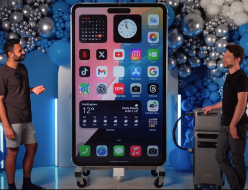 YouTubers built a six foot tall working replica of Apple’s iPhone 15 Pro Max