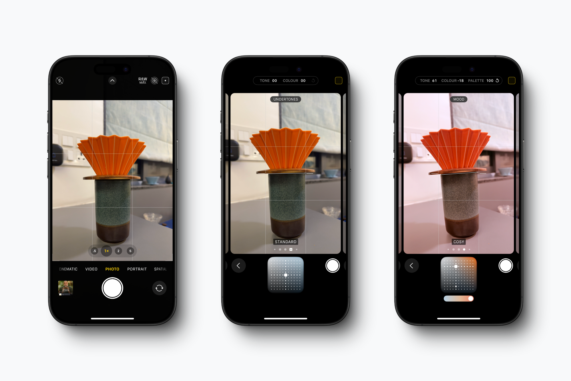 Creating a default Photographic Style in iPhone Settings app.