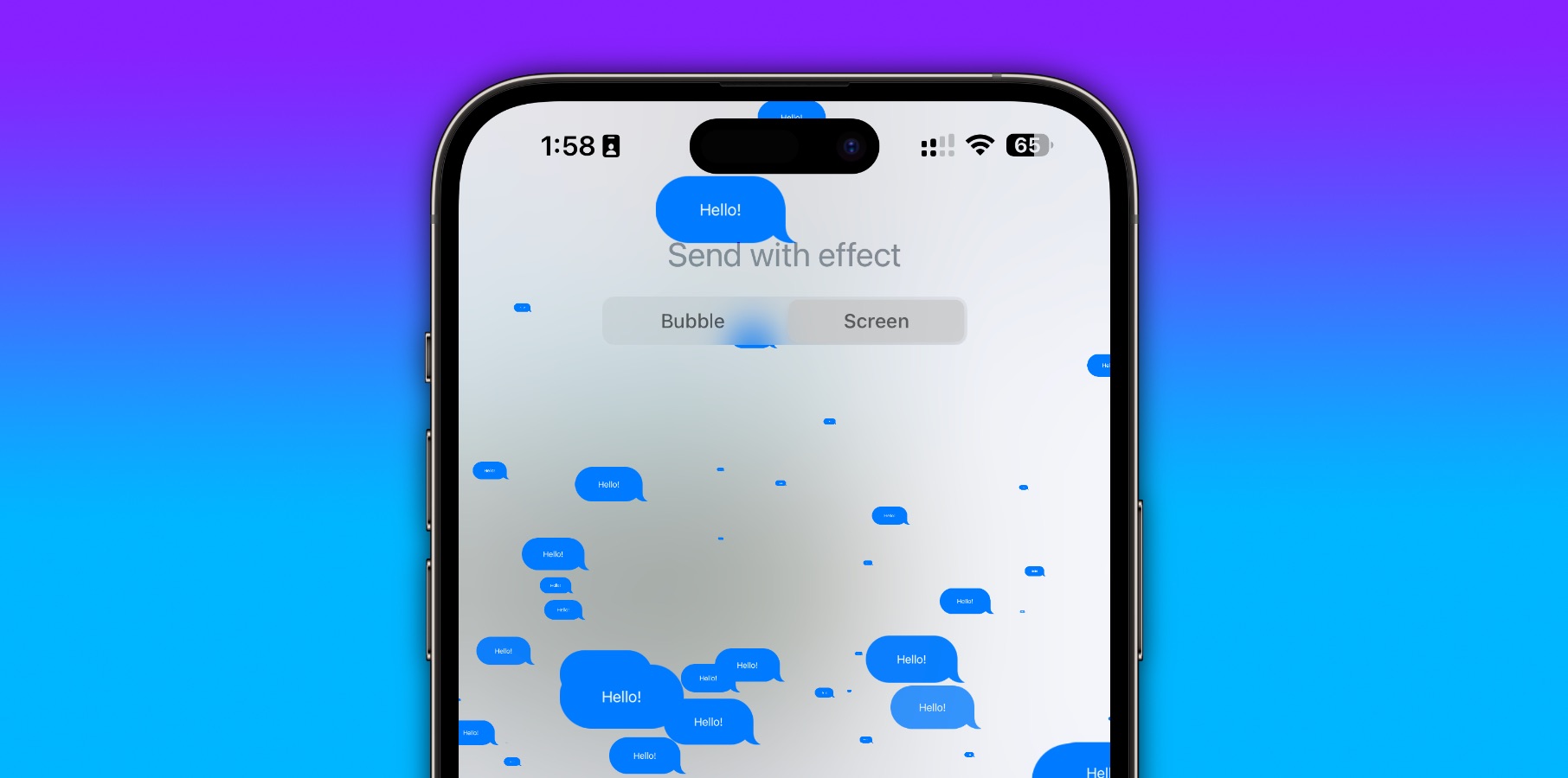Emoji reactions iPhone Messages