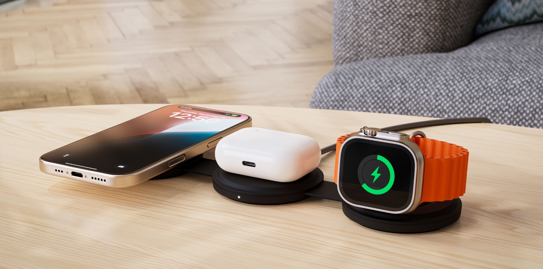 Satechi OntheGo wireless charging 3-in-1 option