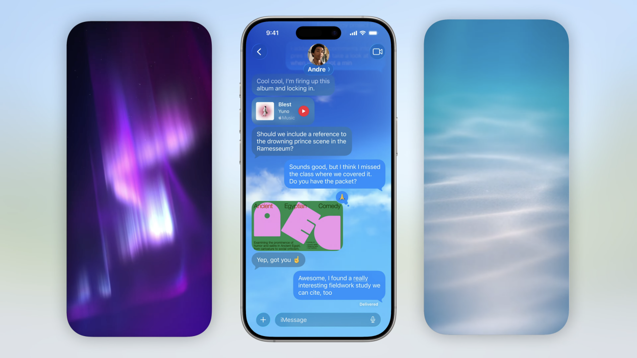 ios 26 messages backgrounds