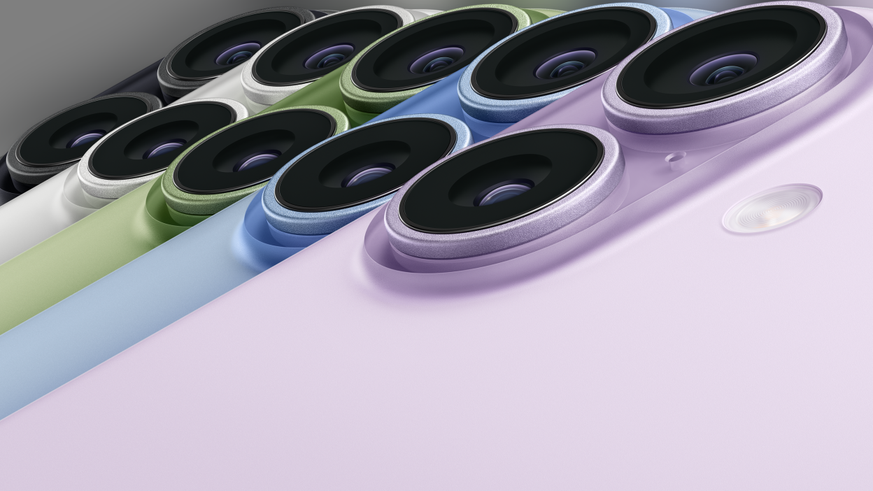 The iPhone 17 in multiple colors.