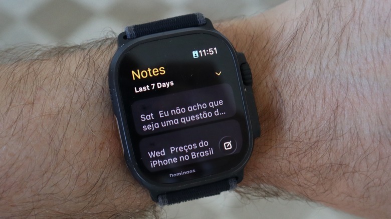 watchOS 26 now features the Notes app