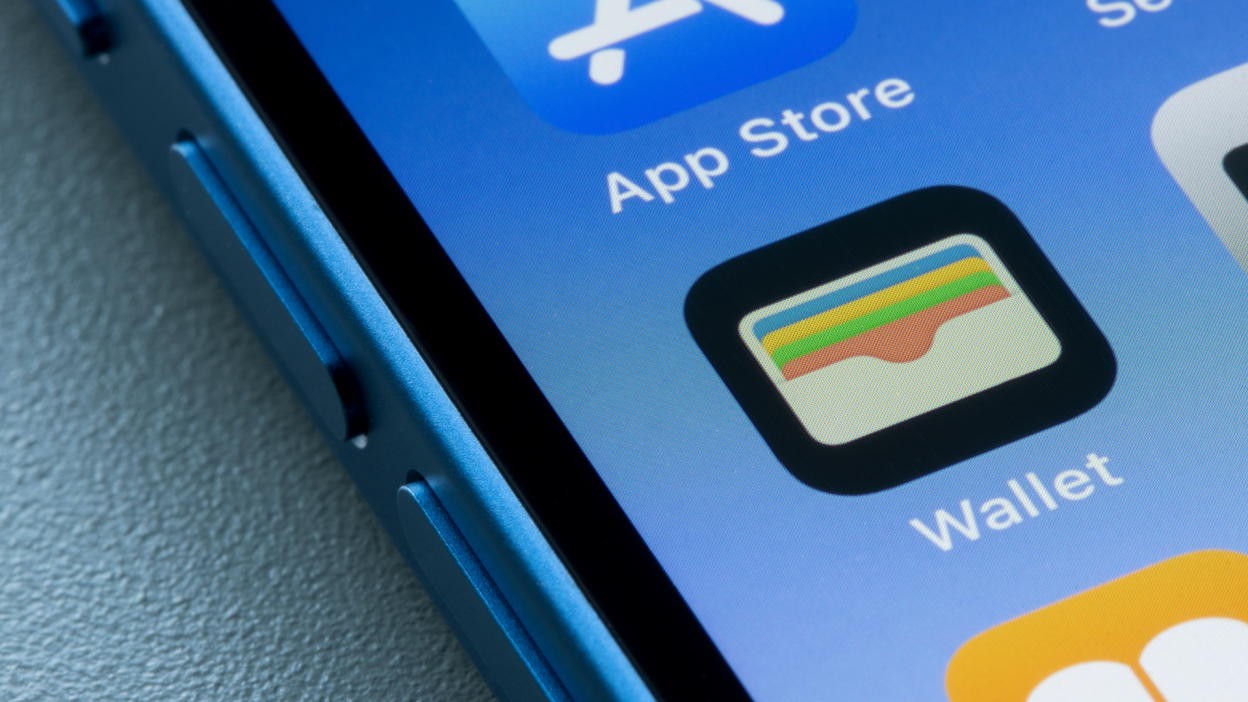 wallet app on an iphone