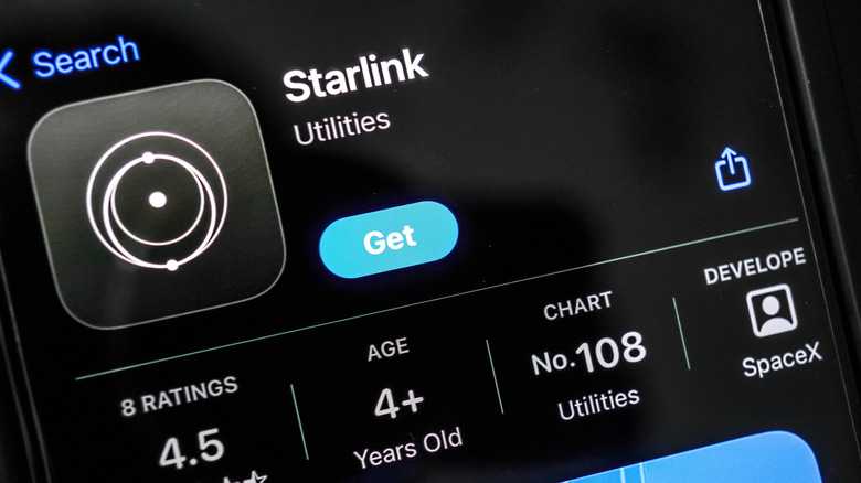 Starlink app for iOS