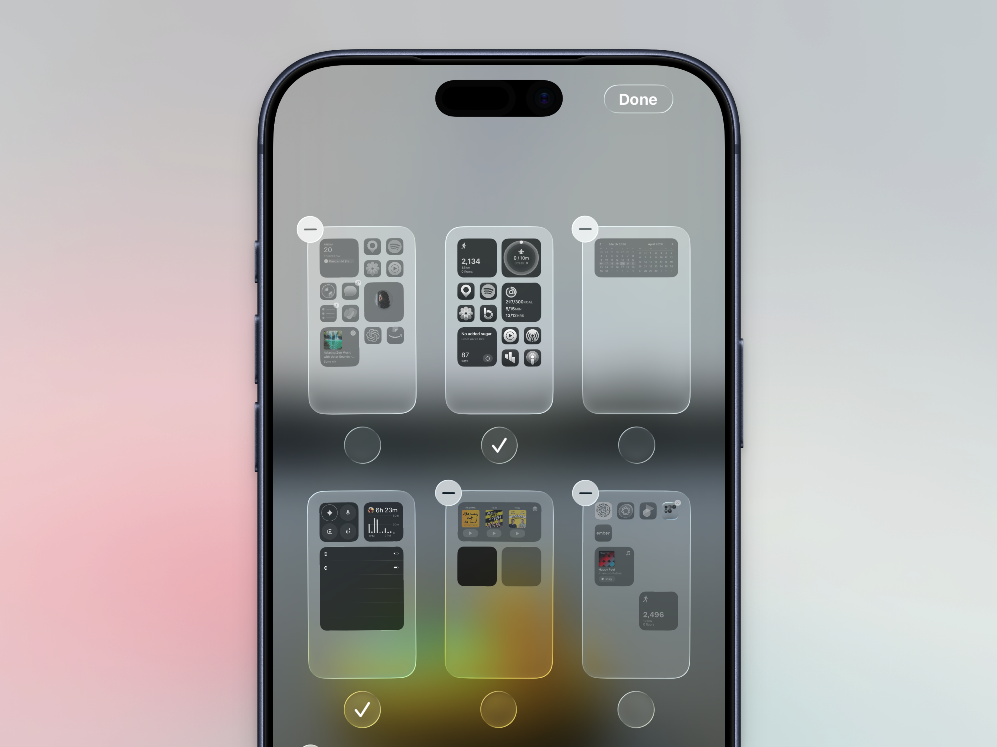 Editing and hiding home screen pages for clutter free iPhone setup.