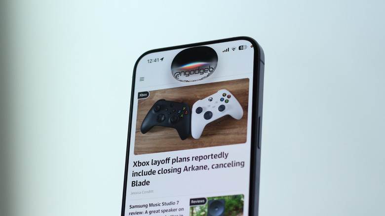 New Siri AI animation on an iPhone