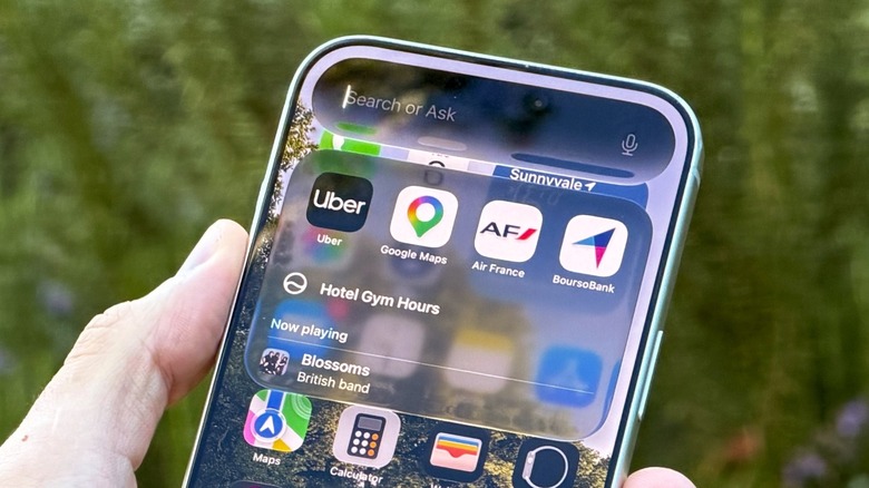 Close-up shot of iPhone running iOS 27
